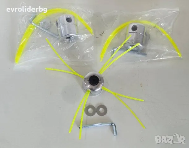 ШОК ЦЕНА!!! УНИВЕРСАЛНА АЛУМИНИЕВА ГЛАВА/ШПУЛА ЗА ТРИМЕРИ С КОРДА., снимка 2 - Градинска техника - 49368828