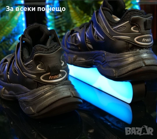 Balenciaga track Унисекс👟Дамски Черни Маратонки С Кутия👟Мъжки Спортни Обувки Баленсиага Код S96, снимка 2 - Маратонки - 52417435
