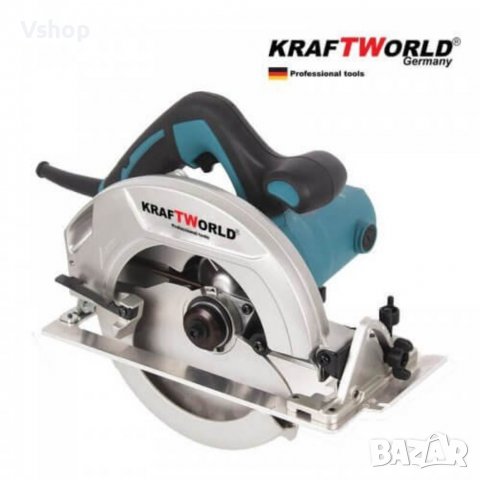 Ръчен циркуляр KraftWorld 1200 W , диск 185mm, снимка 2 - Циркуляри - 38748043