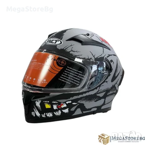 Каска за мотор 108 - размер S - Matt Grey 2, снимка 6 - Аксесоари и консумативи - 50576759