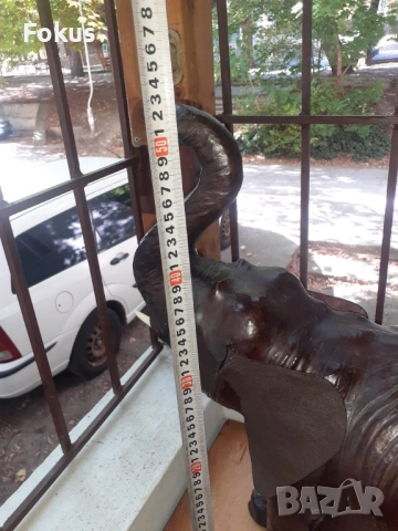 Голям кожен слон играчка слонче, снимка 5 - Антикварни и старинни предмети - 53270321