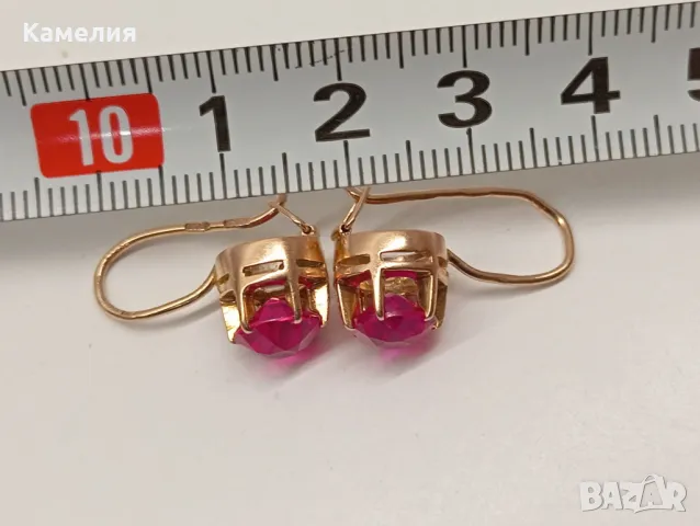 Руско злато , снимка 2 - Обеци - 48930992