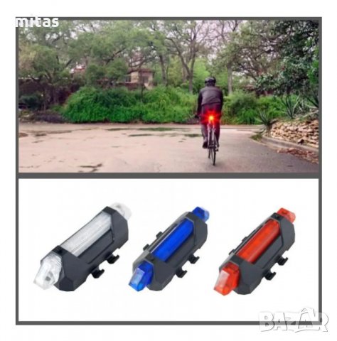 Акумулаторни LED стоп светлини за велосипед, ел. скутер - 3 цвята, снимка 6 - Аксесоари за велосипеди - 29813837
