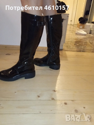 Чисто нови ботуши-лак, снимка 6 - Дамски ботуши - 52411128