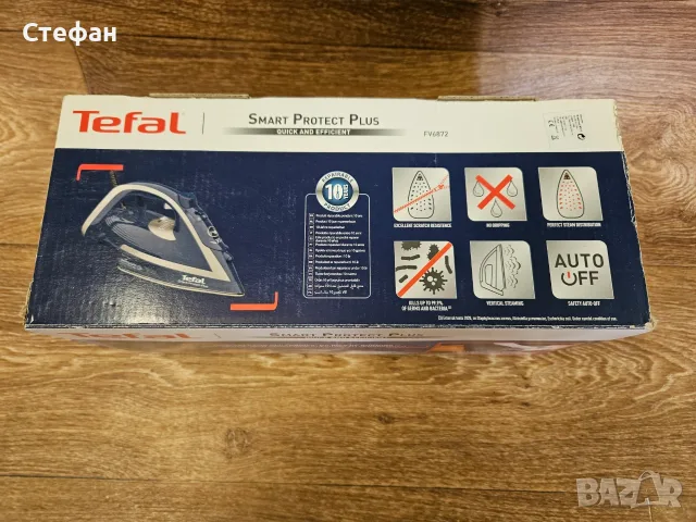 Ютия Tefal FV381 в добро състояние, снимка 3 - Ютии - 56072401