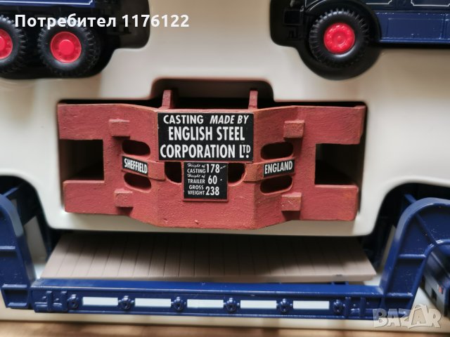 1/50 Corgi Pickfords Корги Diamond T Ballast Truck (x2) With 24 Wheel Girder Trailer & Stee, снимка 5 - Коли, камиони, мотори, писти - 35386392