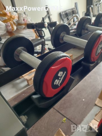 Чисто нови уретанови дъмбели сет топ качество, снимка 4 - Фитнес уреди - 44385814