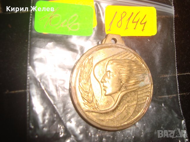 СТАР БРОНЗОВ АРТ МЕДАЛ МНОГО КРАСИВ РЕЛЕФЕН ПОЗЛАТА 18144