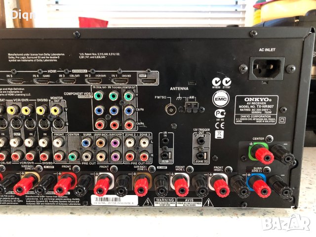 Onkyo TX-NR807, снимка 14 - Ресийвъри, усилватели, смесителни пултове - 42798518