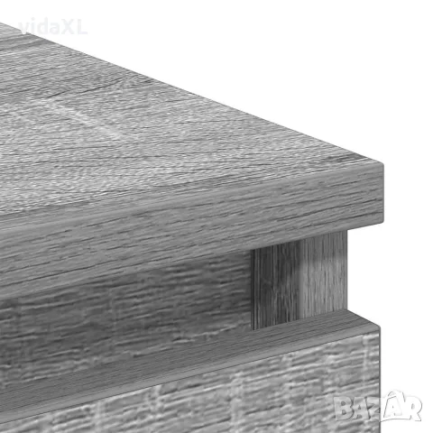 vidaXL Сайдборд, сив сонома, 80x35x76 см, инженерно дърво, снимка 9 - Бюфети - 56148391