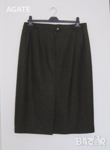 Елегантна маслинено зелена пола CAVITA, снимка 2 - Поли - 40878894