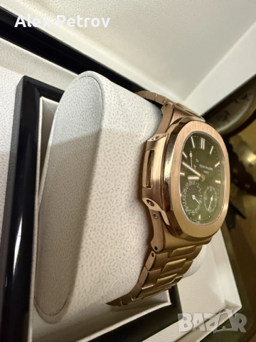 Patek Philippe nautilus moonphase rose gold, снимка 5 - Мъжки - 55966060