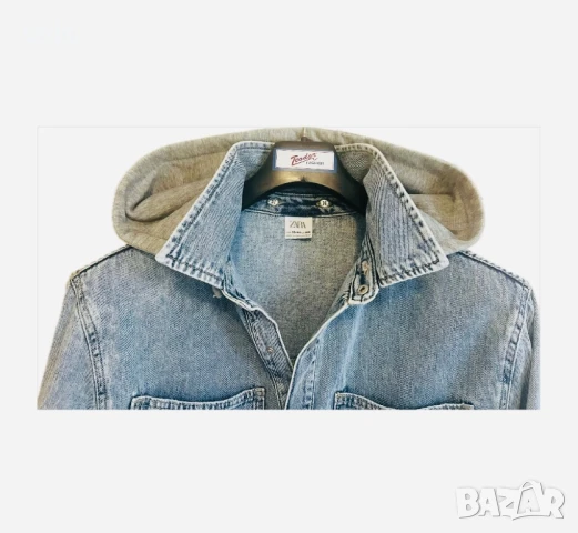 Дънкова риза ZARA 164см/13-14 г , снимка 4 - Детски ризи - 43872452