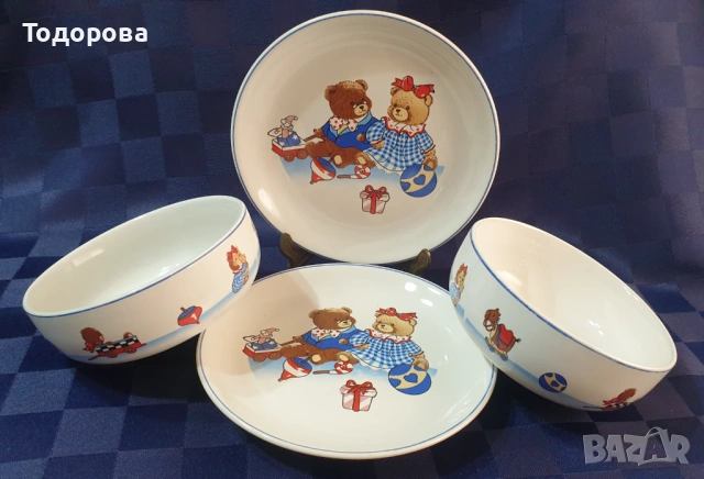 Комплект детки порцеланови съдове за хранене Ritzenhoff and Breker, снимка 2 - Сервизи - 53927749