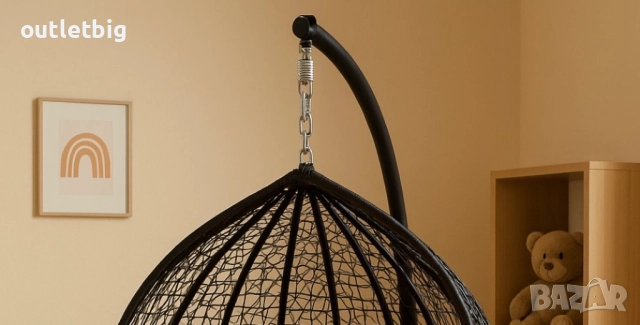 Градинска висяща люлка тип гнездо,яйце–Промоция!, снимка 3 - Градински мебели, декорация  - 52301964