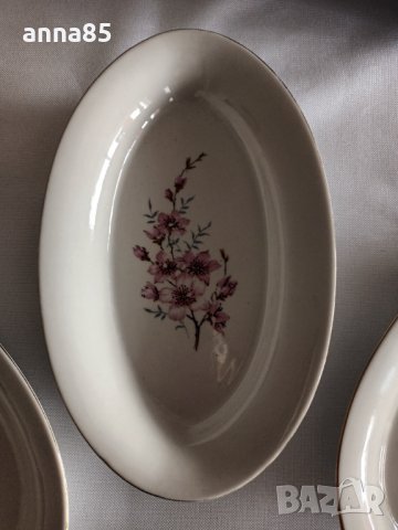 Елипсовидни чинии порцелан, снимка 2 - Чинии - 39593857