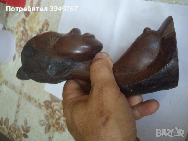 Дървена статуетка., снимка 3 - Антикварни и старинни предмети - 51097047