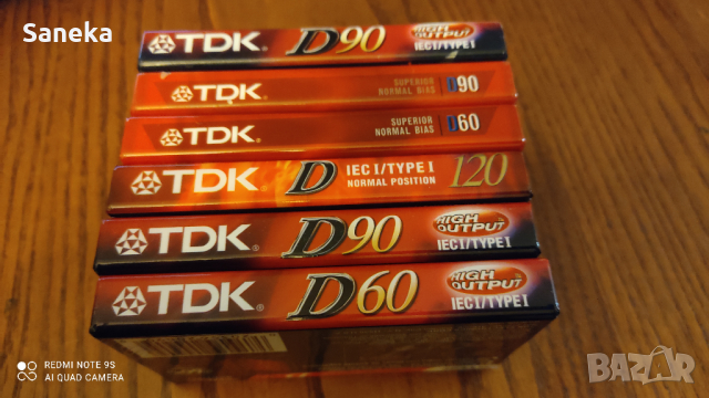 TDK D 60,D 90,D 120, снимка 1 - Аудио касети - 36478499