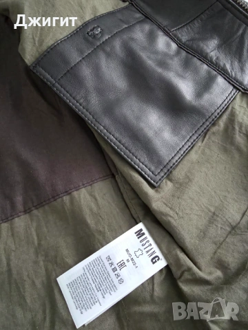 Мъжко кожено яке Mustang Size M чисто ново, снимка 5 - Якета - 54320944