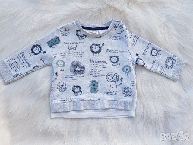 Ватирана блуза Zara 3-6 месеца  , снимка 3 - Бебешки блузки - 29814644