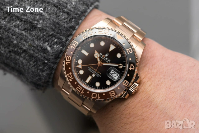 Rolex GMT-Master II 40mm 'Root Beer' Rose Gold Ceramic Automatic Различни Варианти, снимка 12 - Мъжки - 54072167