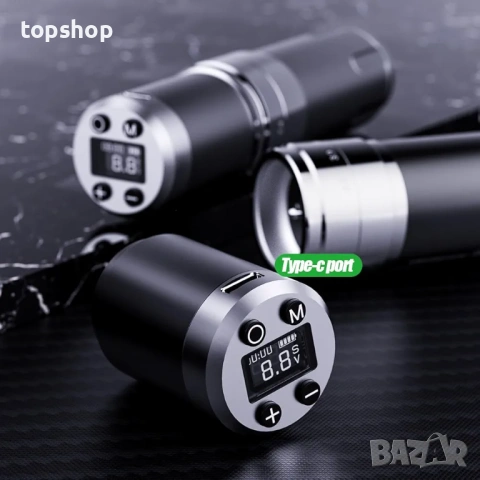 Нова проверена безжична машинка за татуировки Dragonhawk, 2 батерии 1500mAh, 7 дължина на ходовете.., снимка 8 - Други - 53138370