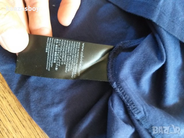 calvin klein - страхотна мъжка тениска, снимка 8 - Тениски - 37360251