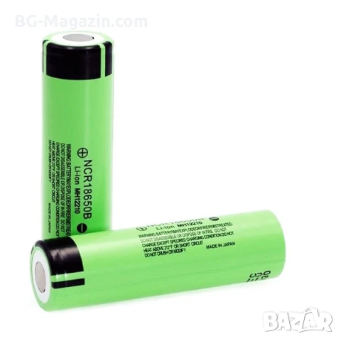 Акумулаторна литиева батерия Panasonic 18650 3.7V 3000mAh презареждаща се за фенри прожектори лазери, снимка 2 - Друга електроника - 51102721