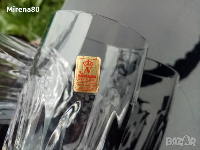 * Nachtmann * - кристални чаши за вода 2 бр. ! , снимка 5 - Сервизи - 49753129