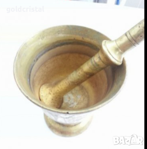 Стар голям хаван бронз, снимка 4 - Антикварни и старинни предмети - 16073558