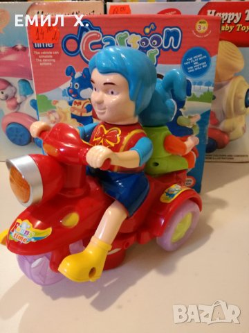 Бебешка музикална играчка мотор, снимка 4 - Коли, камиони, мотори, писти - 31091480