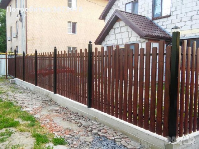 Метално пано за ограда, Цвят КАФЯВ/RAL8017, 1250 х 2000мм, снимка 15 - Огради и мрежи - 40073019