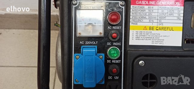Бензинов монофазен агрегат за ток 850 W, снимка 6 - Генератори - 31598538