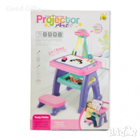 Детска маса с проектор за рисуване, снимка 2 - Рисуване и оцветяване - 42861837