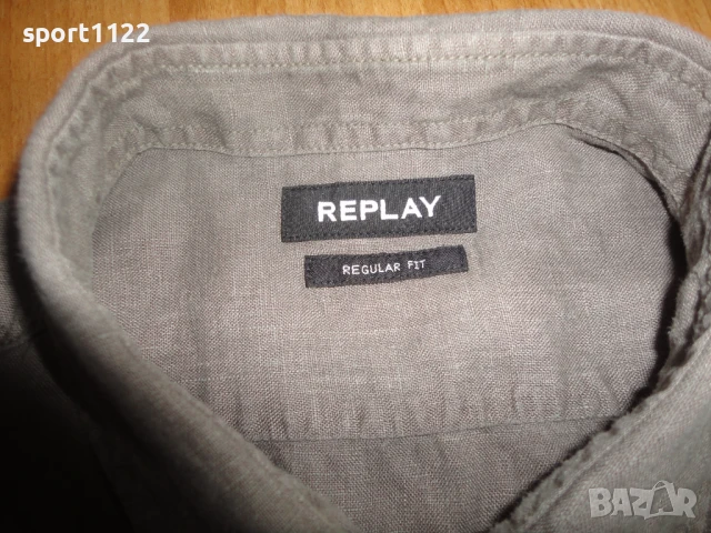 Replay/L/100% лен/оригинална риза, снимка 3 - Ризи - 50768634