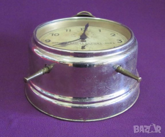 Стар Часовник Будилник, снимка 7 - Антикварни и старинни предмети - 42161880
