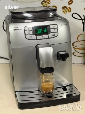 Кафемашина кафе автомат Saeco INTELİA one с гаранция, снимка 3 - Кафемашини - 52393511