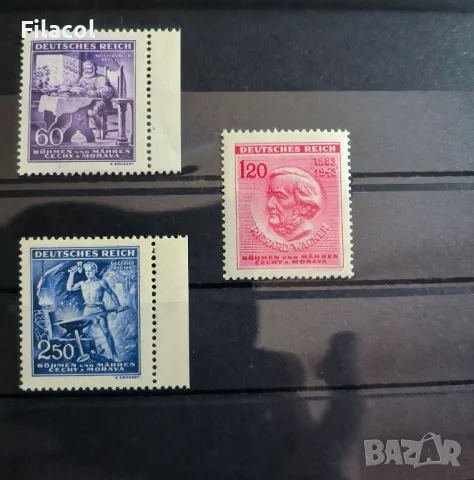 Бохемия и Моравия 1943 година Вагнер пълна серия MNH