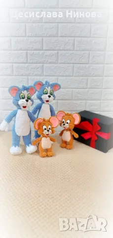 Том и Джери-ръчна изработка, снимка 13 - Плюшени играчки - 36918098
