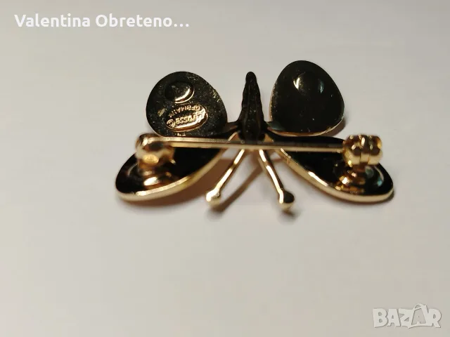 Брошка Пеперуда Grossé vintage jewellery, снимка 3 - Колекции - 56153336