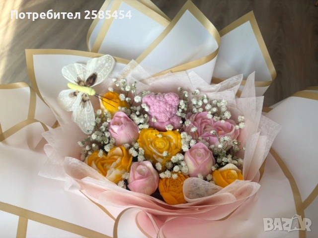 Букети от соеви свещи с разнообразни аромати💐, снимка 5 - Подаръци за юбилей - 53303856