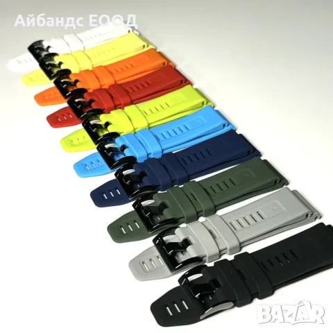 Силиконова каишка за Garmin с Quickfit 20 | 22 | 26 mm., снимка 2 - Каишки за часовници - 49407938
