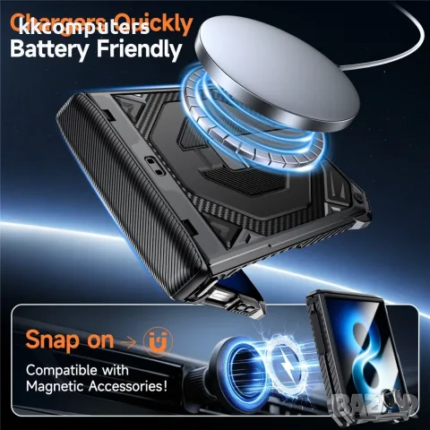 За Samsung Galaxy Z Flip8 / Z Flip7 5G Магнитен Удароустойчив PC TPU Калъф със Защита на Пантата и С, снимка 5 - Калъфи, кейсове - 55911537