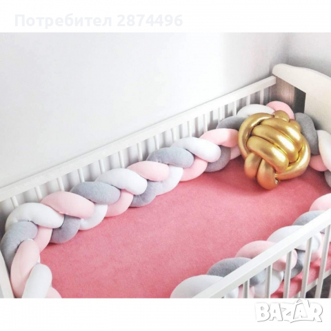 2487 Обиколници за легло/кошара/бебешка количка 3м., снимка 10 - Кошарки - 36399556