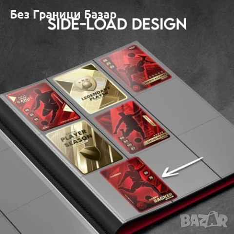 Нов Класьор за карти 360 места 9 джоба странично зареждане черен органайзер , снимка 7 - Други - 54046909