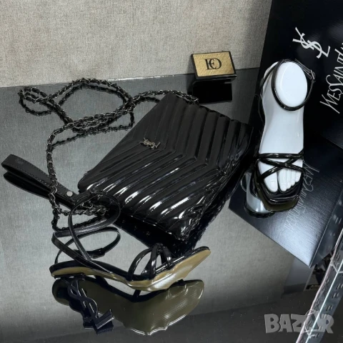 сандали на ток YSL saint laurent , снимка 2 - Сандали - 50596060