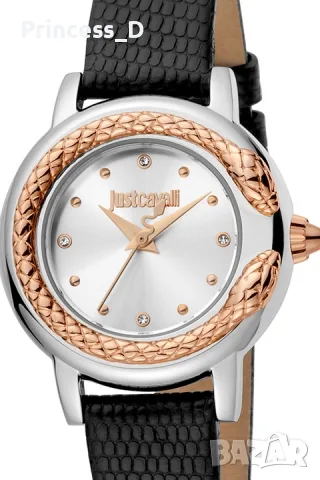 Just Cavalli часовник с естествена кожа и елементи Swarovski, снимка 2 - Дамски - 55837849