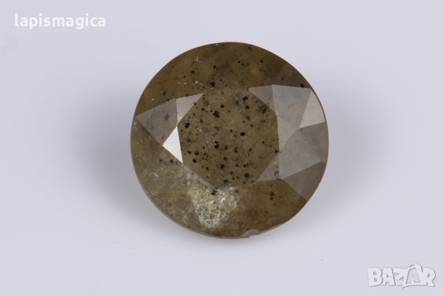 Жълто зелен сапфир 1.80ct 7.2mm кръгла шлифовка само нагряван