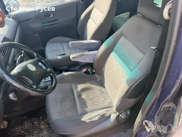 vw sharan 1.9 tdi  116кс facelift АВТОМАТИК , без документи / цяла за части -цена  800 евро -бракува, снимка 5 - Автомобили и джипове - 55943875
