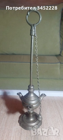 Лампа маслена месинг ретро за ценители 